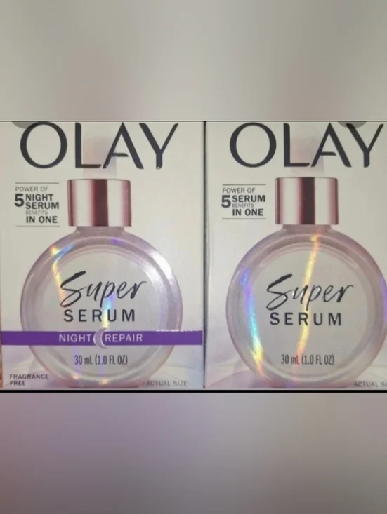 NWT FULL SET OLAY Super Serum 5 in 1 Day 30ml And Night 30ml Repair SKIN CARE