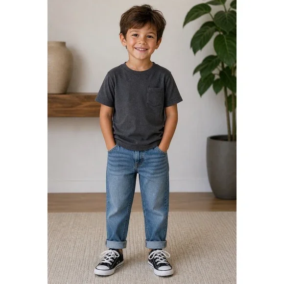 Kids Black Converse All Star Sneakers Size 13 Unisex