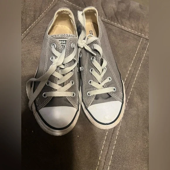 Converse Kids Charcoal Canvas Sneakers