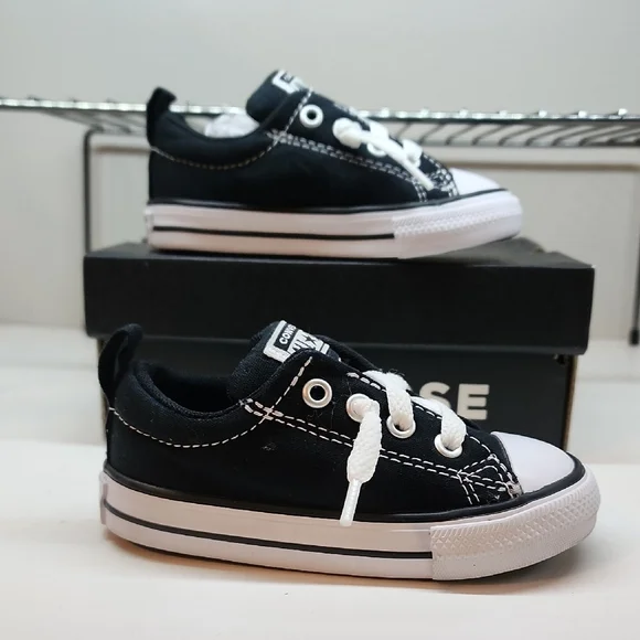 Converse Kids Black and White Sneakers