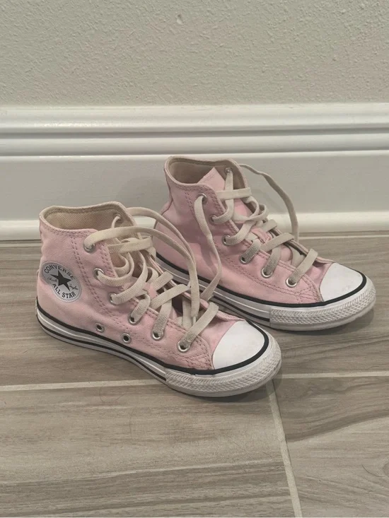 Converse Kids Pink High Top Chuck Taylor Sneakers