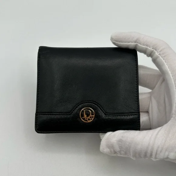 Dior Leather Bi Fold Wallet vintage