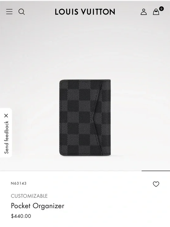 Men Louis Vuitton Black Damier