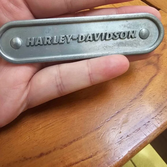 Harley-Davidson Silver Metal Emblem Badge