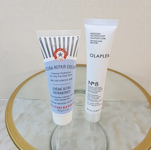 New First Aid Beauty Ultra Repair Cream And Olaplex Bond Intense Moisture Mask