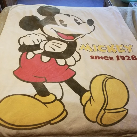 Mickey Mouse Disney Towel with Cream Red And Yellow Details