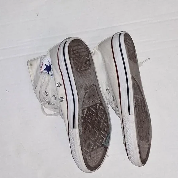 Converse All Star White High Top Sneakers Youth Size 2