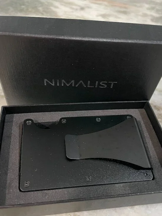 🖤 Slim, Sleek Men’s Wallet — RFID Blocking + Money Clip! 🖤