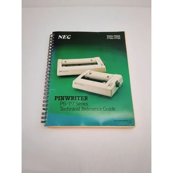 NEC Pinwriter P6/P7 Series Technical Reference Guide‎