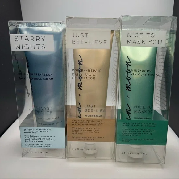 Sun + Moon 3 Piece Skincare Set - NWOT