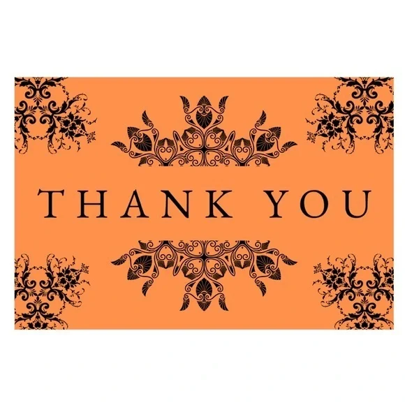 Set of 10 Halloween Thank You Cards