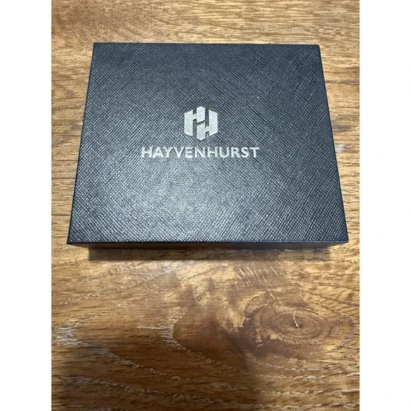HAYVENHURST Carbon Fiber Slim Wallet Black Money Clip Credit Card Holder