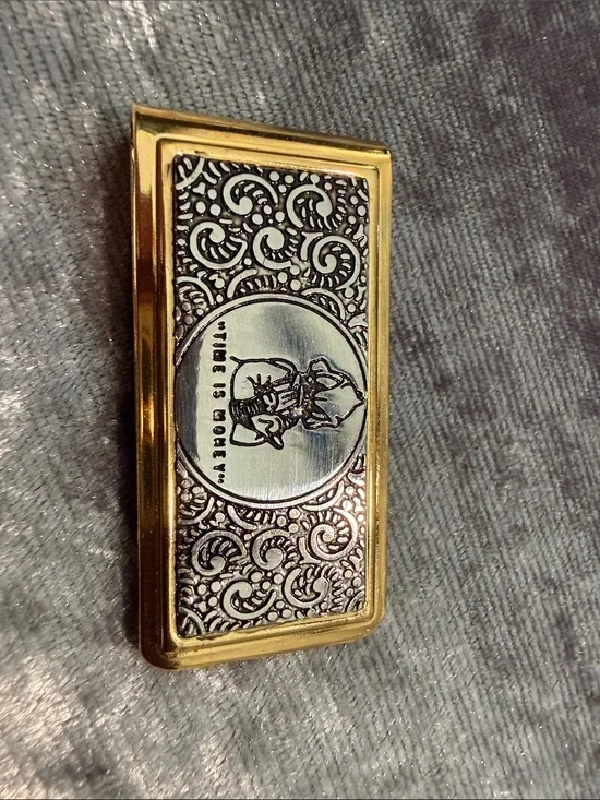 Disney Gold and Silver Scrooge McDuck “Time is Money” Money Clip