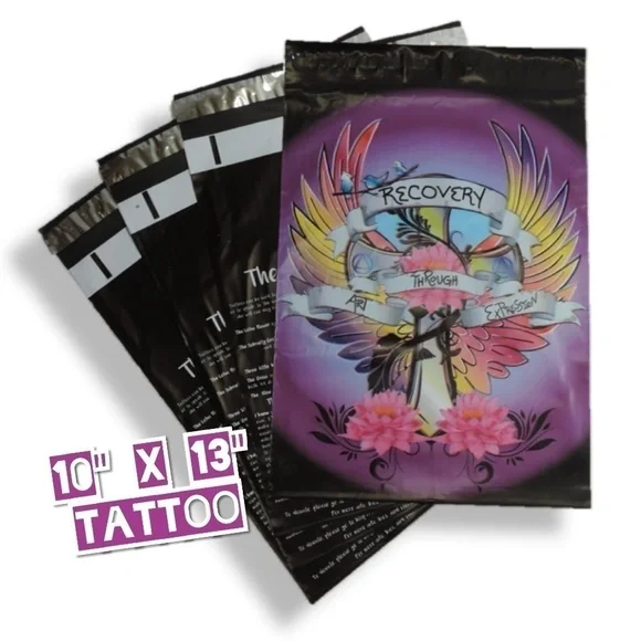 100 Tattoo Poly Mailers 10x13