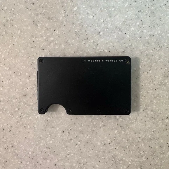 Mens black card holder wallet/money clip