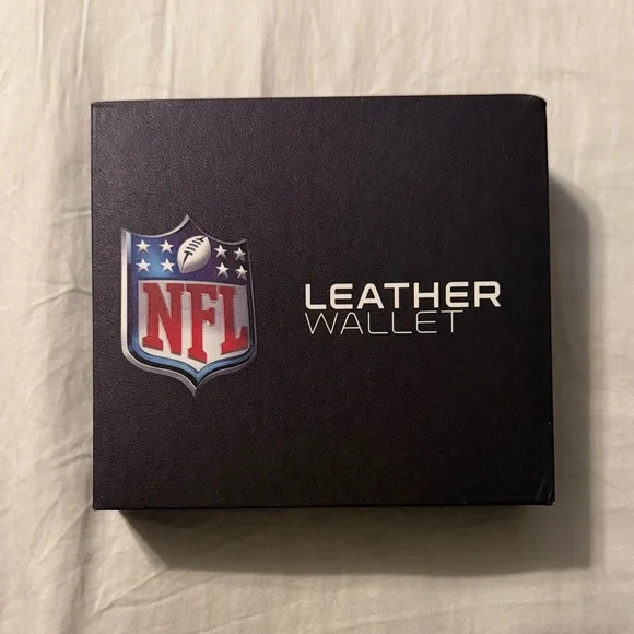 Jack Mason Brand NFL Leather Wallet Box - Black