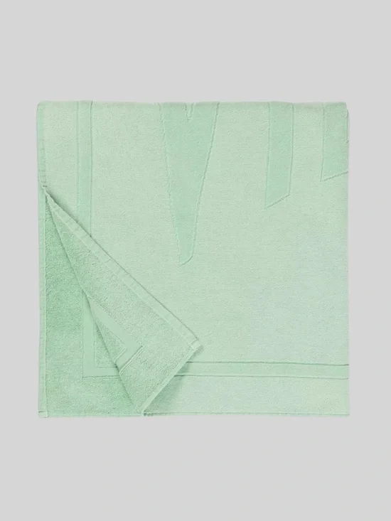 Vilebrequin Jacquard Cotton Beach Towel Mineral Green