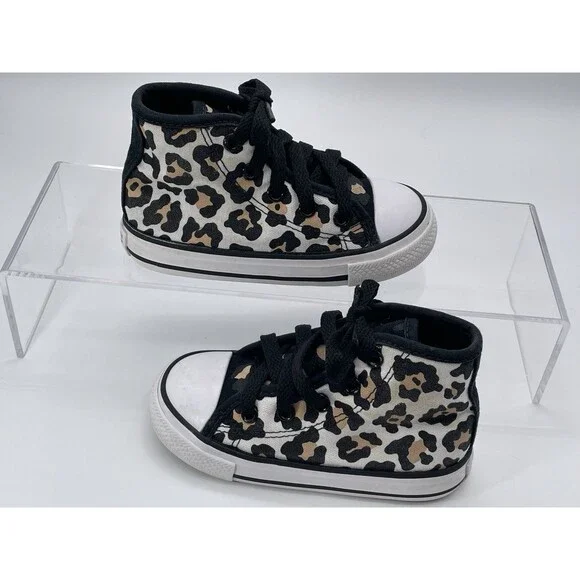 Converse Chuck Taylor Hi Leopard Print Little Kids Size 7 Shoes