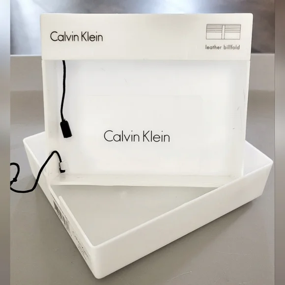 Calvin Klein White Hardcase Billfold Box (Empty)