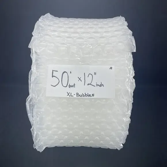 Bubble Wrap Roll XL Bubbles 50’x12” Perforated Every 12