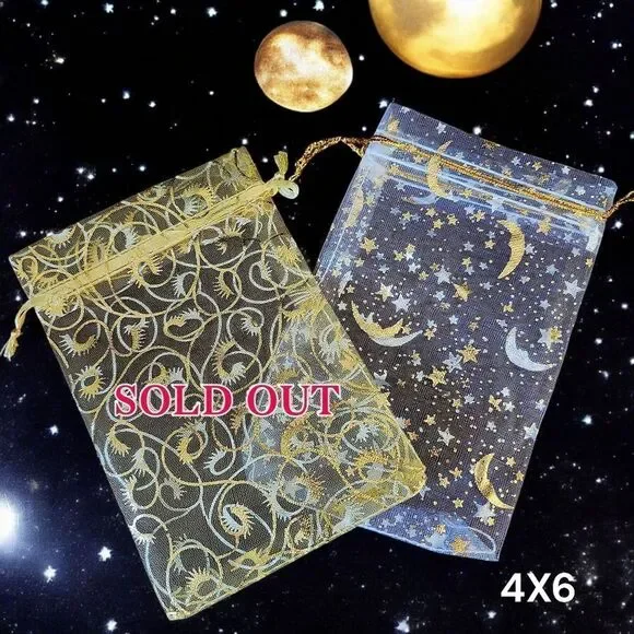 Organza Bags Silver 4X6, 40 count! NEW WITHOUT TAGS SWEET AND SPARKLY