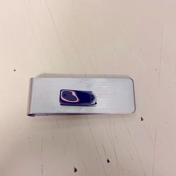 Fordite money clip
