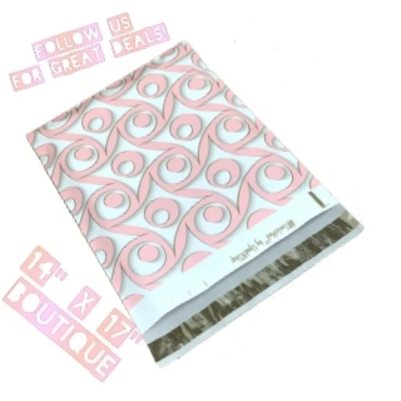 100 Boutique Poly Mailers 14x17
