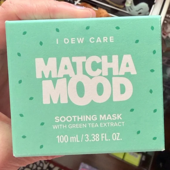 I Dew Care Matcha Mood Face Mask Green Tea Soothing Hydrating Korean KBeauty