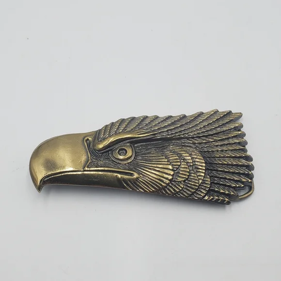 Eagle Head Brass Belt Buckle