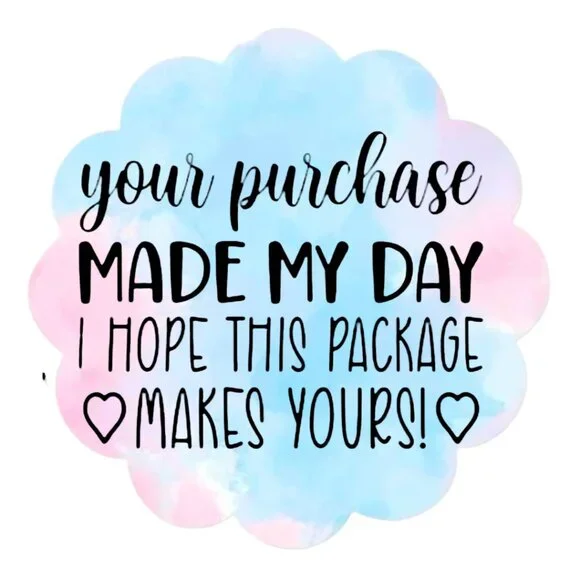 hope This Package Brightens Your Day Stickers Roll, Round Envelope Seal Stickers