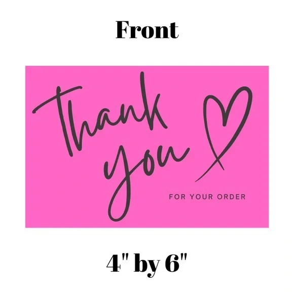 Set of 10 Thank You Postcard