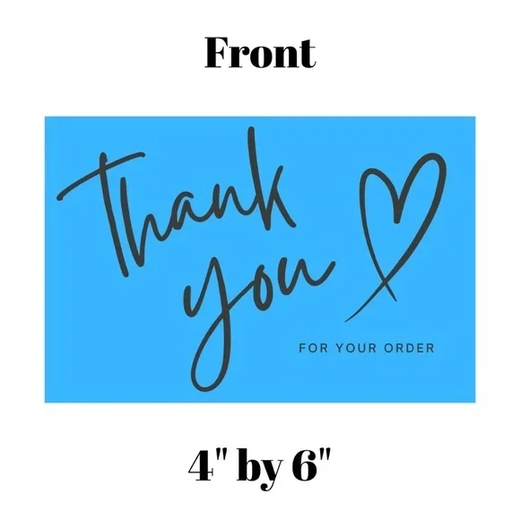 Set of 10 Thank You Postcard
