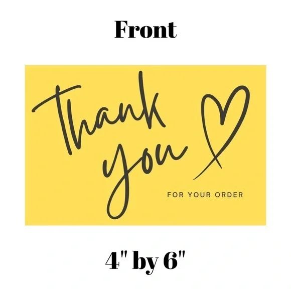 Set of 10 Thank You Postcard