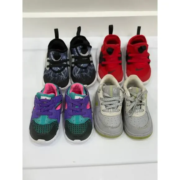 Nike Toddlers Sneakers Lot of 4 Size 6C CD7415 BQ4004