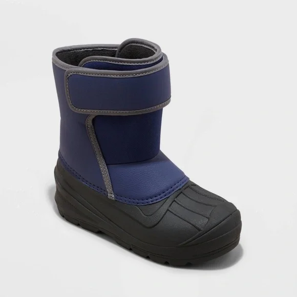 Kids' Elia Winter Boots - Cat & Jack Navy Blue US 5