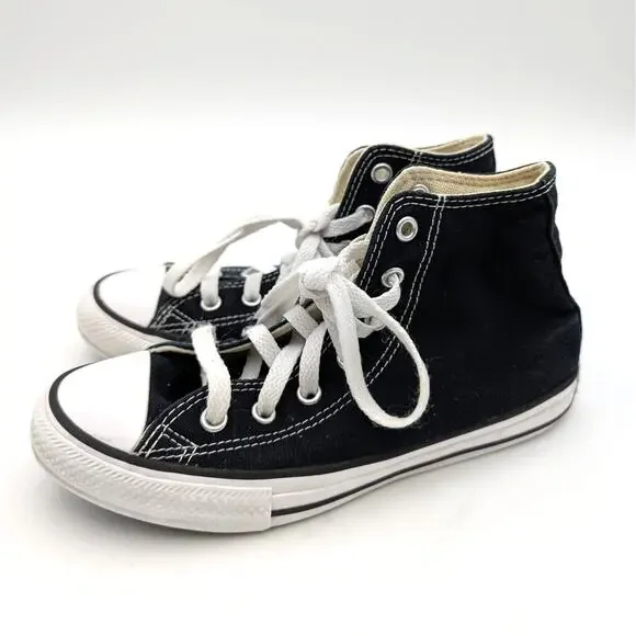 Converse Chuck Taylor All Star High-Top Sneaker Shoes Youth Black Sz US2 EU33.5