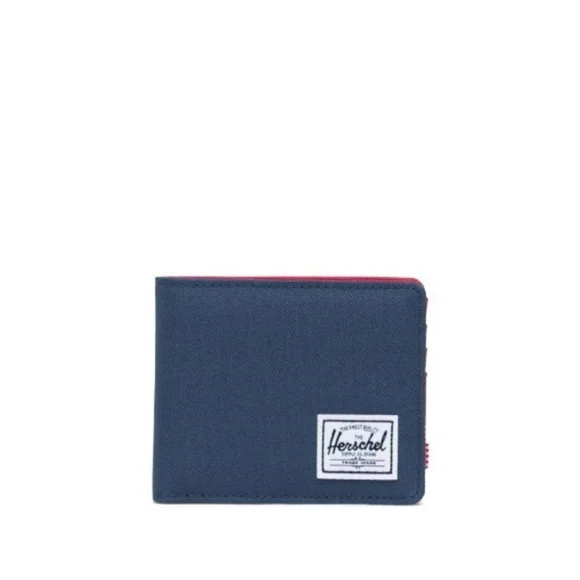NWT Herschel ROY Coin Wallet Navy/Red