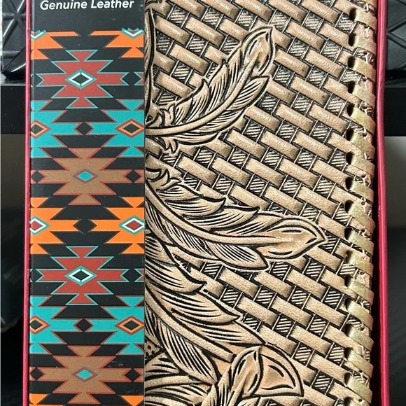 Red Dirt Genuine Leather Embossed Wallet