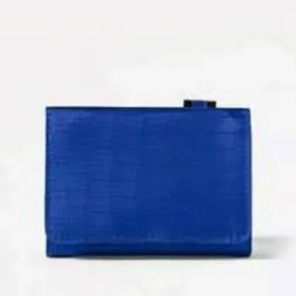 Blue Men’s Trifold Goodfellow Hook and Loop Wallet