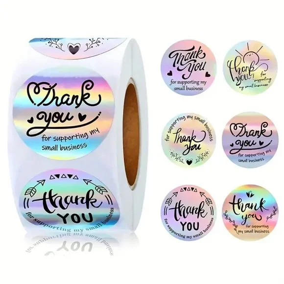 500 Thank You Stickers