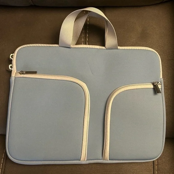 9X12 laptop bag blue