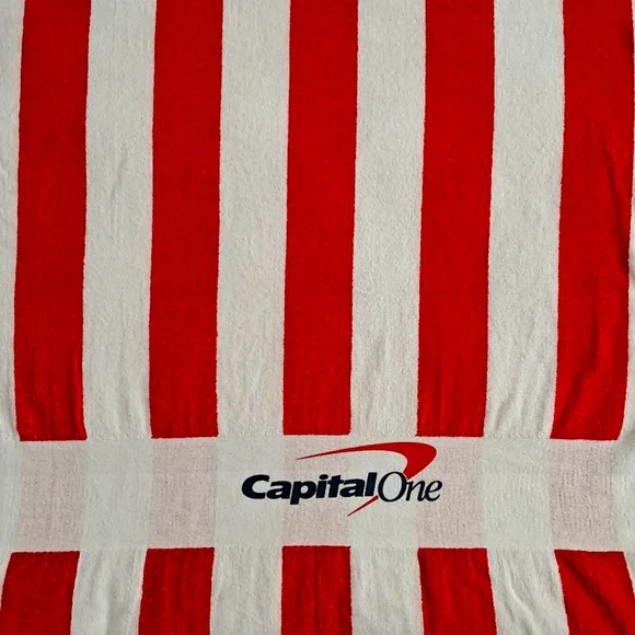 Beach Towel Unisex Capitol One Bank NWOT 53