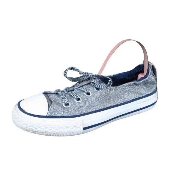 Converse Chuck Taylor All Star Shoreline Toddler Sneakers Sz 12 Silver Metallic