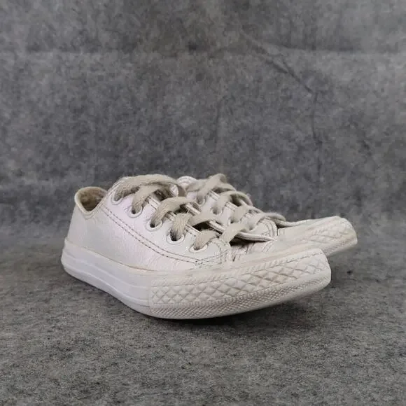 Converse Shoes Kids 12 Sneakers Chuck Taylor All Star Leather Youth Lace Up Low