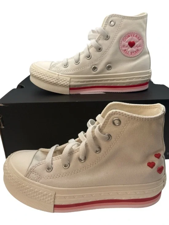 Converse Kid Girls Chuck Taylor All Star Lift Valentines Day HighTop Sneakers 13