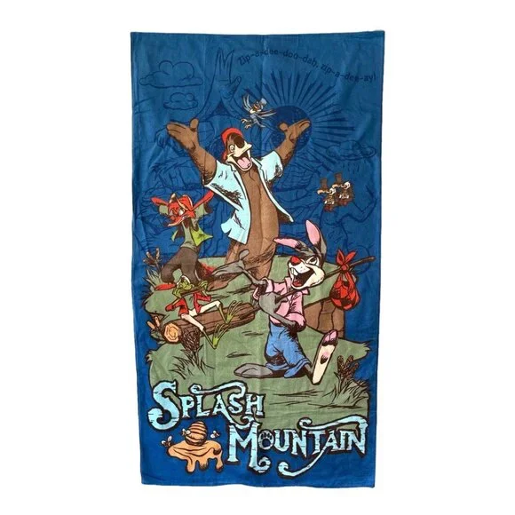 Disney Parks Splash Mountain Brer Bear Brer Fox Br’er Rabbit Beach Towel