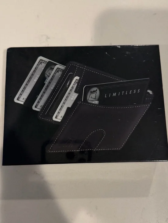Kings Loot Money Clip-Slim Wallet- Blue leather