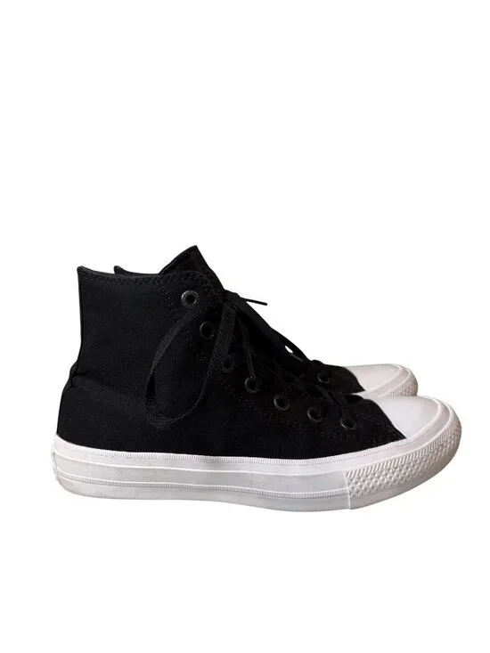 Converse Chuck Taylor All Star II High Top Sneakers Black Canvas Kids Size 6