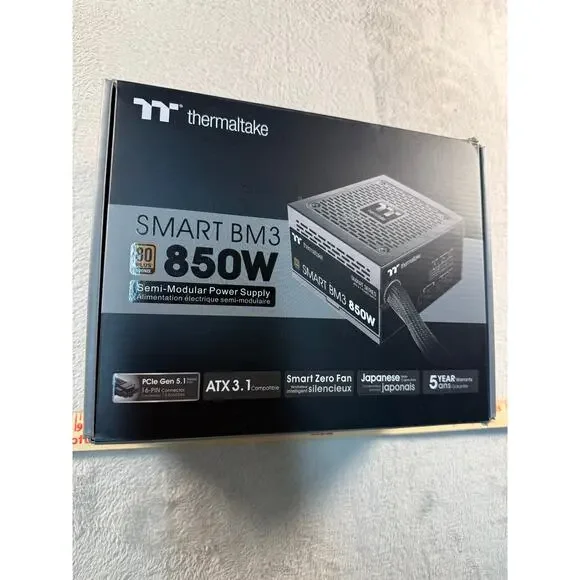Smart Bm3 850W Semi Modular Power Supply Atx 3.0 80 Plus Bronze Pcie 5.0