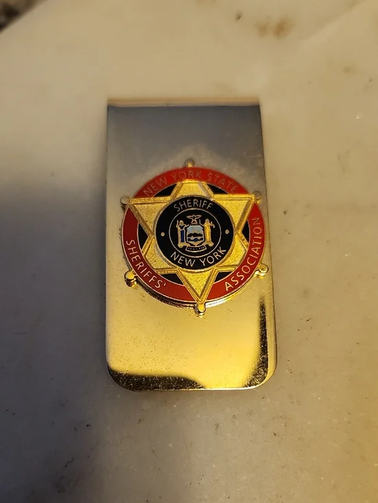 New York State Sheriffs Association Gold Tone Money Clip